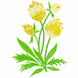 Flowers And Tree Embroidery Design 11 Flowers And Tree Embroidery Design 11